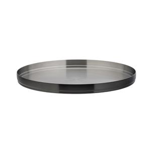 Brushed Black Round Plate 9inch / 23cm