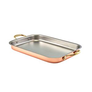 GenWare Copper Plated Deep Tray 33 x 23.5cm
