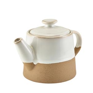 GenWare Kava White Stoneware Teapot 16.8oz / 480ml