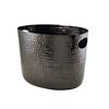 GenWare Black Aluminium Hammered Wine Bucket 30.5cm
