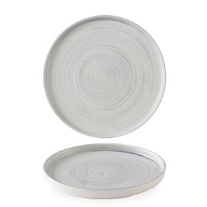 Stonecast Canvas Grey Walled Plate 6.3inch / 16cm