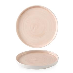Stonecast Canvas Coral Walled Plate 6.3inch / 16cm