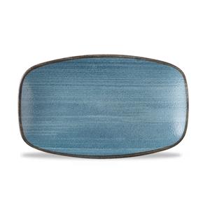 Stonecast Raw Teal Chefs Oblong Plate 10.6 x 5inch / 27 x 12.7cm