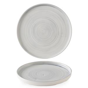 Stonecast Canvas Grey Walled Plate 10.25inch / 26cm