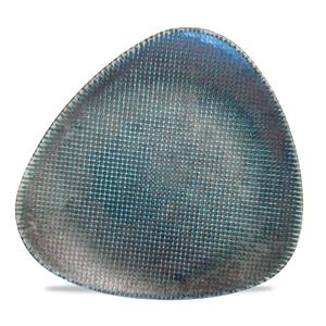 Astro Metallic Blue Lotus Plate 9inch / 22.85cm