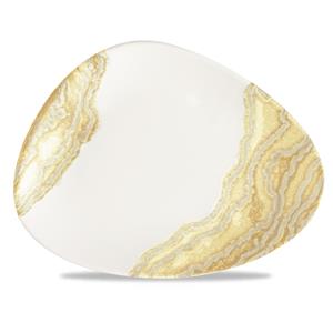 Tide Gold Triangle Chefs Plate 10.375inch x 8inch / 20.3cm