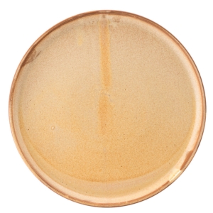 Natural Beige Basic Walled Plate 10.5inch / 27cm