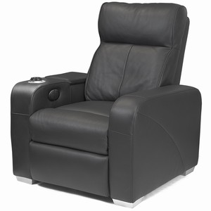 Premiere Home Cinema Seating 1 Seater Black Leather