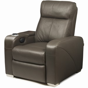 Premiere Home Cinema Seating 1 Seater Brown Leather