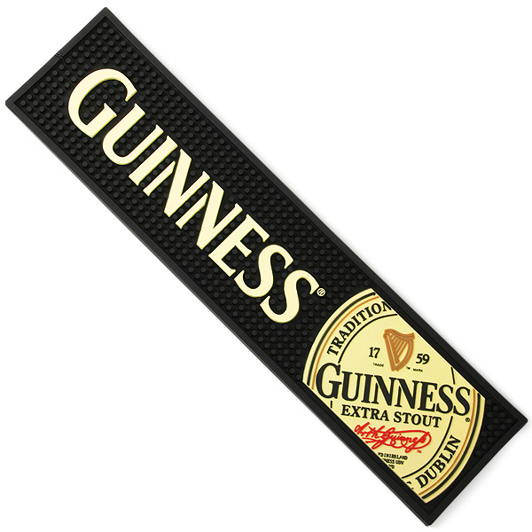 sg Guinness Label PVC Bar Spill Mat