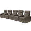 Premiere Home Cinema Seating - 5 Seater Brown