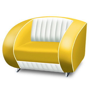 Bel Air Armchair Yellow