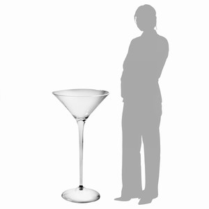 bijvoeglijk naamwoord voor eeuwig kwaad Giant Acrylic Martini Glass 500oz / 14ltr | Drinkstuff ®