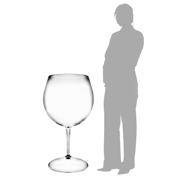 eiland Leia Missionaris Giant Acrylic Wine Glass 2465oz / 70ltr | Drinkstuff ®