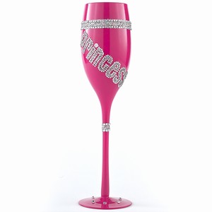 Princess Pink Champagne Flute