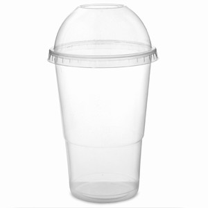 Disposable Smoothie Tumblers with Lids 10.6oz / 300ml