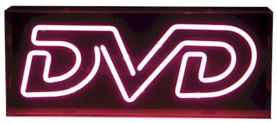 DVD Neon Sign
