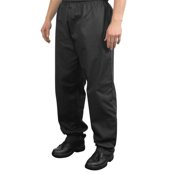 Chef's Baggy Trousers Black Large | Drinkstuff