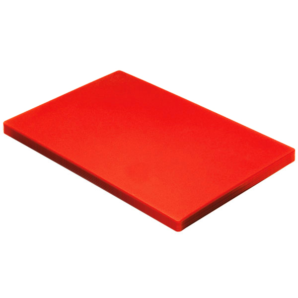 Colour Coded Chopping Board 1 inch Red - Raw Meat