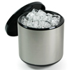 3.4 Litre Plastic Ice Bucket Brushed Aluminium Effect