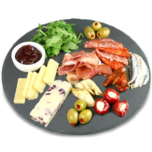 Utopia Mineral Collection Round Slate Platters 30cm