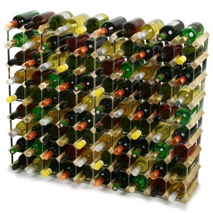 Traditional Wooden Wine Racks Pine 8x10 Hole 90 Bottles