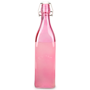 Kilner Clip Top Bottle Pink 1ltr