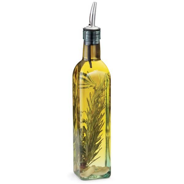 Prima Olive Oil Bottle with Stainless Steel Pourer 16oz / 473ml