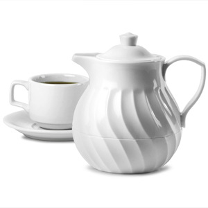 Connoisserve Tea Pot White 20oz / 0.6ltr