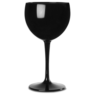 Polycarbonate Balloon Wine Glasses Black 12.3oz / 350ml