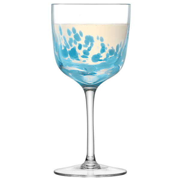 LSA Chalk Wine Glasses Sky 10.5oz / 300ml | Drinkstuff