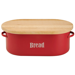 Vintage Red Bread Bin