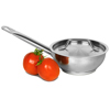 Genware Stainless Steel Sauteuse Pan & Lid 1ltr