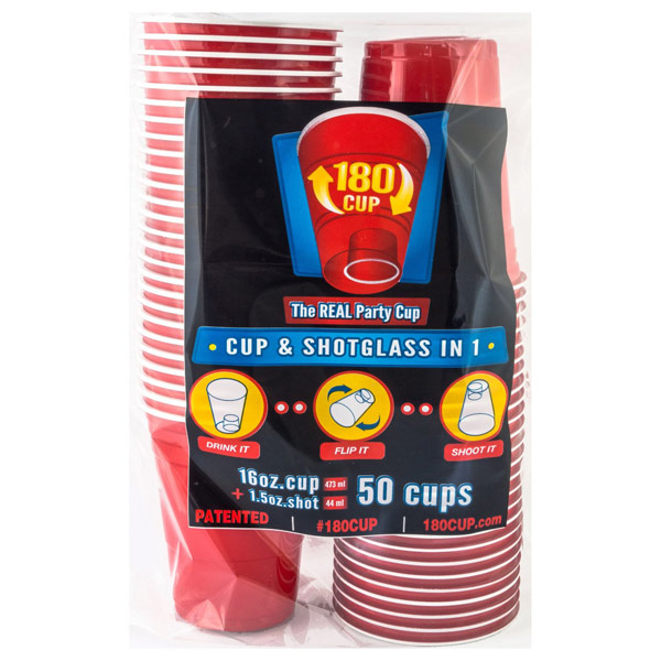 True Red Party Cups, Disposable Cups, Drink Cups For Cocktails And